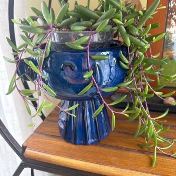 NEW 7 Inch Cute Face Planter for Indoor Outdoor Plants Ceramic Succulent Pot - Picture 7 of 10